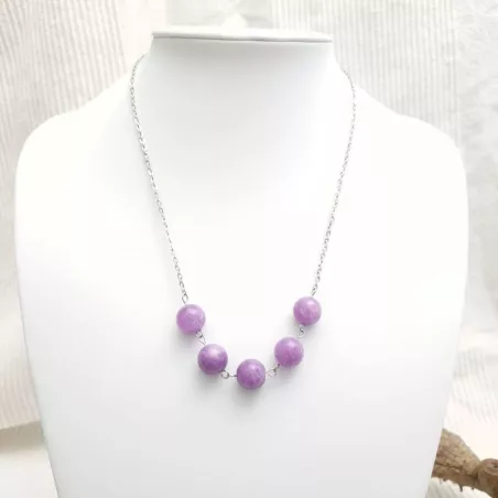 Collier de dos lilas