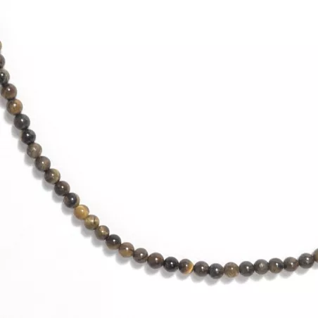 Collier Leion en pierre naturelle et acier inoxydable
