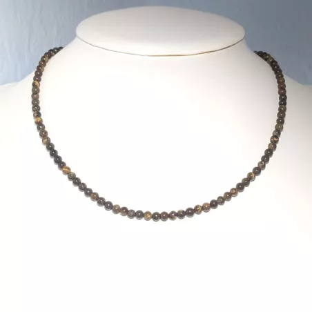 Collier Leion en pierre naturelle et acier inoxydable