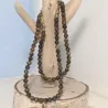 Collier Leion en pierre naturelle et acier inoxydable