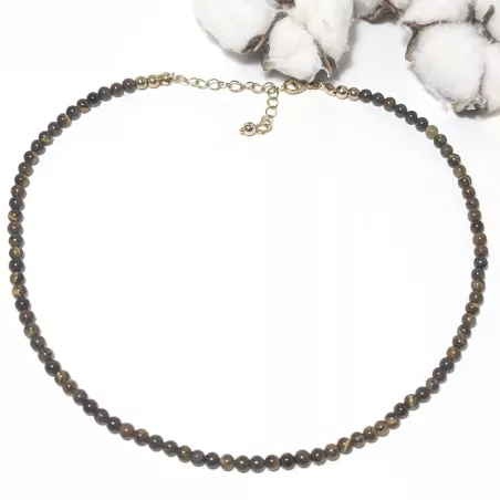Collier Leion en pierre naturelle et acier inoxydable