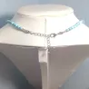 Collier Leion en pierre naturelle et acier inoxydable
