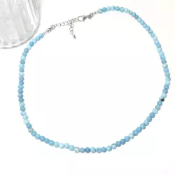 Collier Leion en pierre naturelle et acier inoxydable