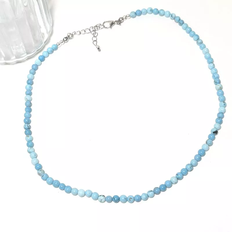 Collier Leion en pierre naturelle et acier inoxydable Collier Leion en pierre naturelle et acier inoxydable