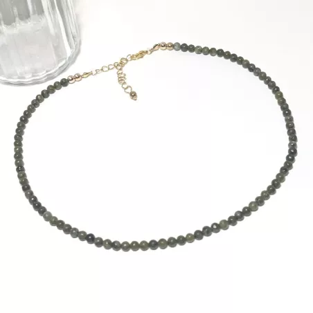 Collier Leion en pierre naturelle et acier inoxydable