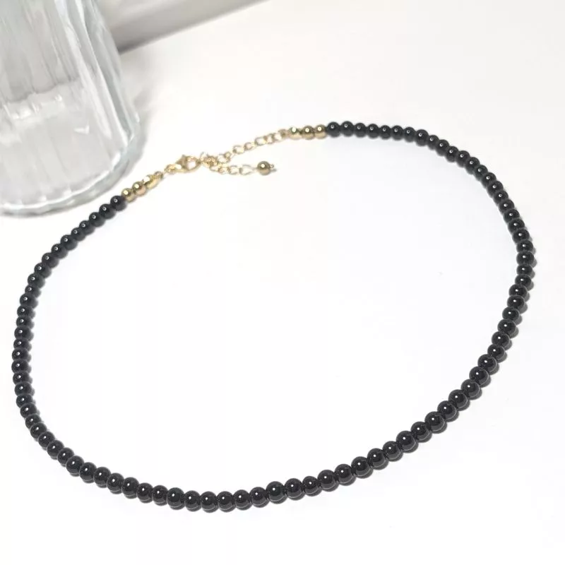 Collier Leion en pierre naturelle et acier inoxydable