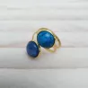 Bague duo en bleu