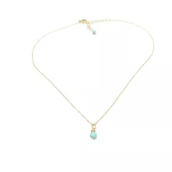 Collier pendentif Anse – Turquoise – vue 7