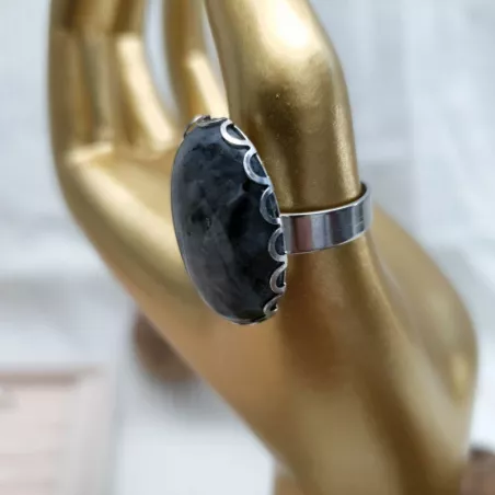 Bague marbrée