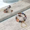 Marque-verre Ampélia avec pierres naturelles et pendentif – bijou fait main