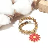 Marque-verre Ampélia avec pierres naturelles et pendentif – bijou fait main