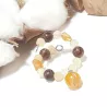 Marque-verre Ampélia avec pierres naturelles et pendentif – bijou fait main