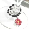 Marque-verre Ampélia avec pierres naturelles et pendentif – bijou fait main
