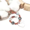 Marque-verre Ampélia avec pierres naturelles et pendentif – bijou fait main