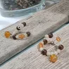 Marque-verre Ampélia avec pierres naturelles et pendentif – bijou fait main