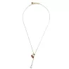 Le Collier Chiara est un collier pendentif réglable avec perle d'eau en plaqué-or
