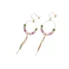 Boucles Gigi en plaqué-or et pierres naturelles