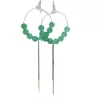 Boucles Gigi en argent et pierres naturelles