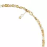 Collier Mimi en plaqué-or en pierres miyuki et pendentif coeur