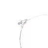 Collier Kepler, ajustable via une perle de réglage dans le dos, en argent et pendentif planète.