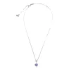 Collier Kepler, ajustable via une perle de réglage dans le dos, en argent et pendentif planète.