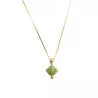 Collier Kepler, ajustable via une perle de réglage dans le dos, en plaqué-or et pendentif planète.