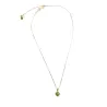 Collier Kepler, ajustable via une perle de réglage dans le dos, en plaqué-or et pendentif planète.