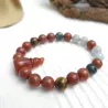 Bracelet extensible Pyrola pierre naturelle jaspe agate oeil de tigre | Bouly&Cailloux