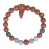 Bracelet extensible Pyrola pierre naturelle jaspe agate oeil de tigre | Bouly&Cailloux