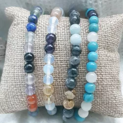 Bracelet Equilibre extensible en pierres naturelles 7 chakras