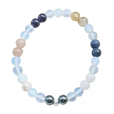 Bracelet Equilibre extensible en pierres naturelles 7 chakras