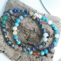 Bracelet Equilibre extensible en pierres naturelles 7 chakras