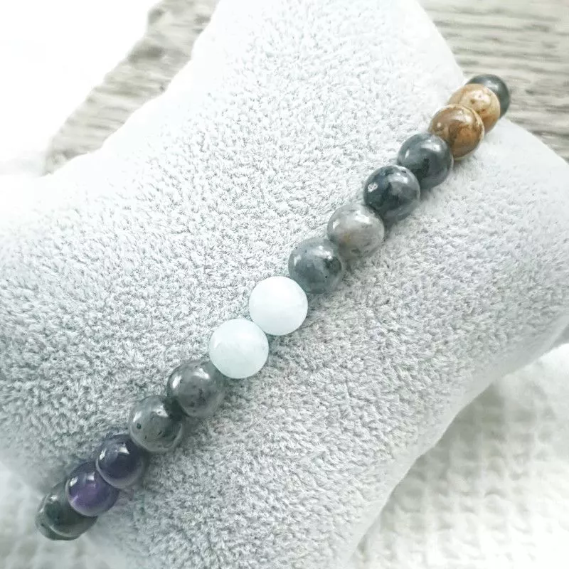 Bracelet Equilibre extensible en pierres naturelles 7 chakras Bracelet Equilibre extensible en pierres naturelles 7 chakras