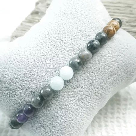 Bracelet Equilibre extensible en pierres naturelles 7 chakras