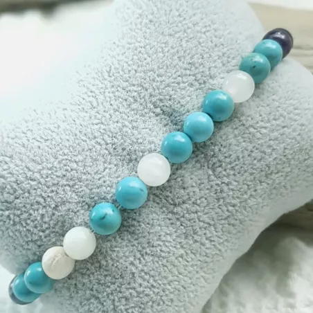 Bracelet Equilibre extensible en pierres naturelles 7 chakras