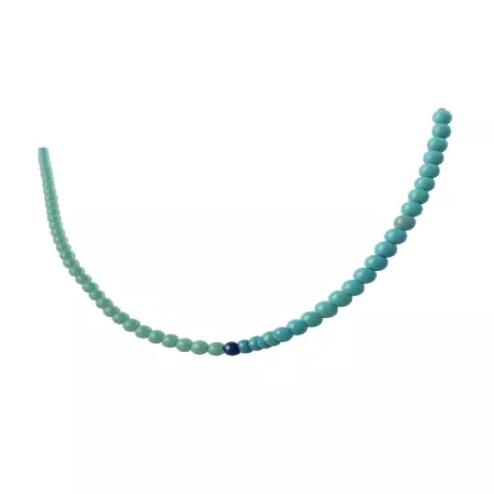 Collier Mwa chocker en pierres naturelles bicolores