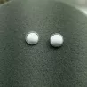 Boucles clous Cenelle cabochons pierre naturelle