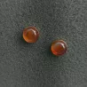 Boucles clous Cenelle cabochons pierre naturelle