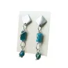 Boucles Berenice en acier inoxydable et perles cylindres naturelles