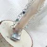 Bracelets Rosa avec pendentif coeur en acier inoxydable dore et argente
