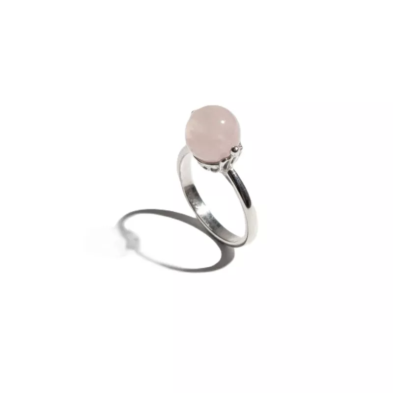 Bague Mollis réglable avec pierre naturelle ronde Bague Mollis réglable avec pierre naturelle ronde