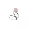 Bague Mollis réglable avec pierre naturelle ronde