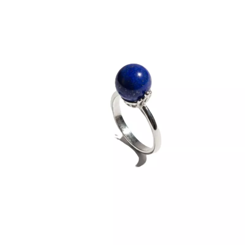 Bague Mollis réglable avec pierre naturelle ronde Bague Mollis réglable avec pierre naturelle ronde
