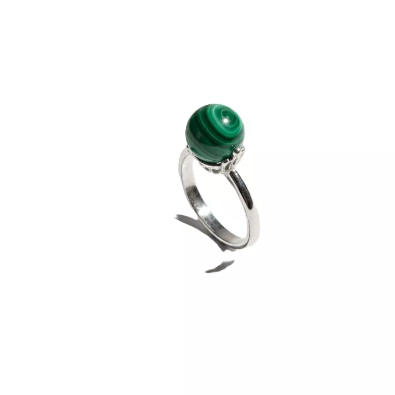 Bague Mollis réglable avec pierre naturelle ronde Bague Mollis réglable avec pierre naturelle ronde
