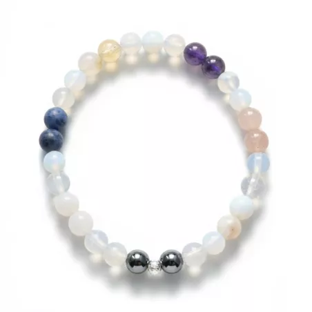 Bracelet Equilibre extensible en pierres naturelles 7 chakras