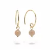Boucles Agreste artisanales fines avec pierre naturelle et argent
