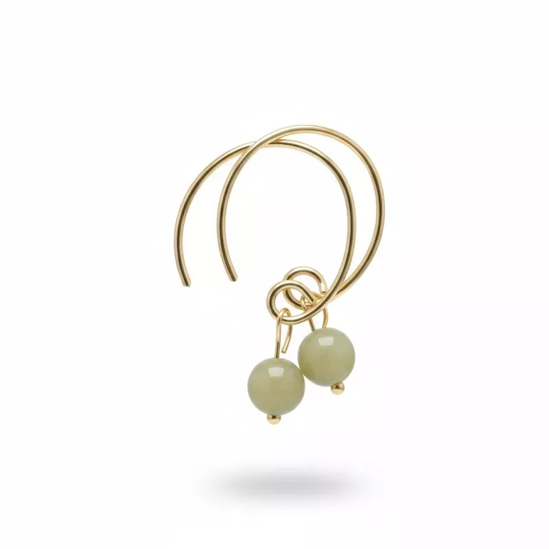 Boucles Agreste artisanales fines avec pierre naturelle et argent Boucles Agreste artisanales fines avec pierre naturelle et argent