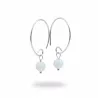 Boucles Agreste artisanales fines avec pierre naturelle et argent