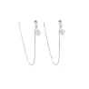 Boucles Doblo fines avec chaine et pierre naturelle