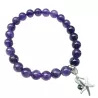 Bracelet extensible Majoris avec breloque etoile de mer et perles naturelles